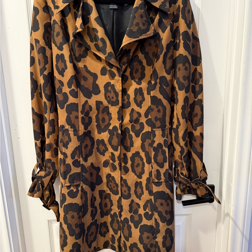 INC International Concepts Brown and Black Trench Coat